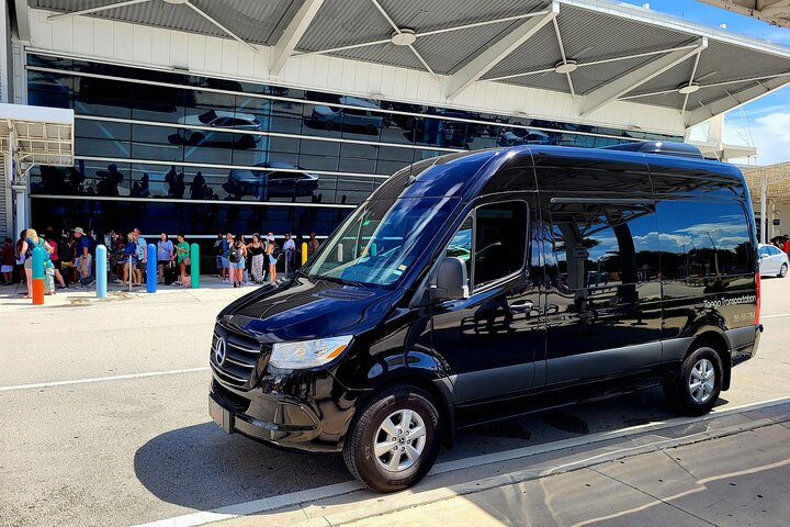 Private Transfer from Miami Airport to Hotel or Port Miami. Van.