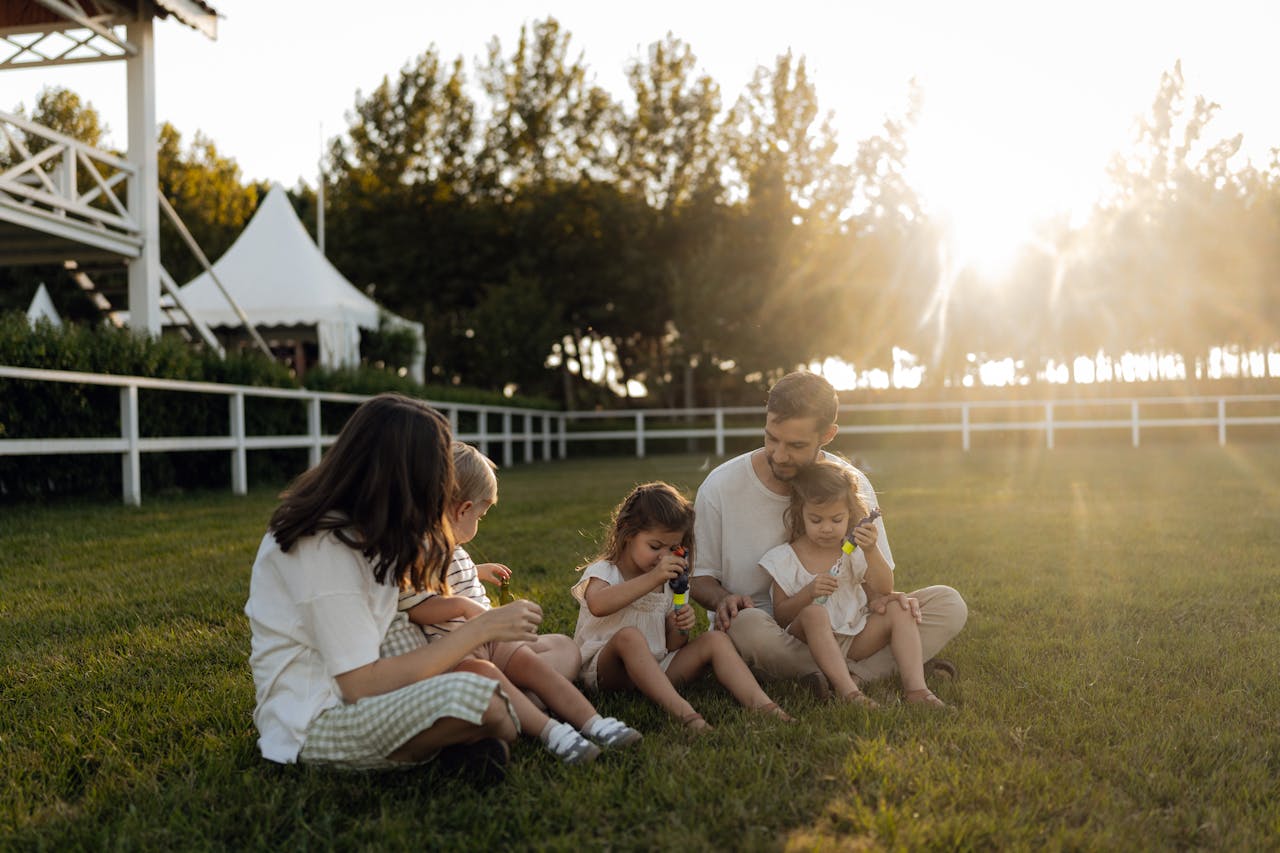 Family with children exploring Wynwood’s open spaces and art
