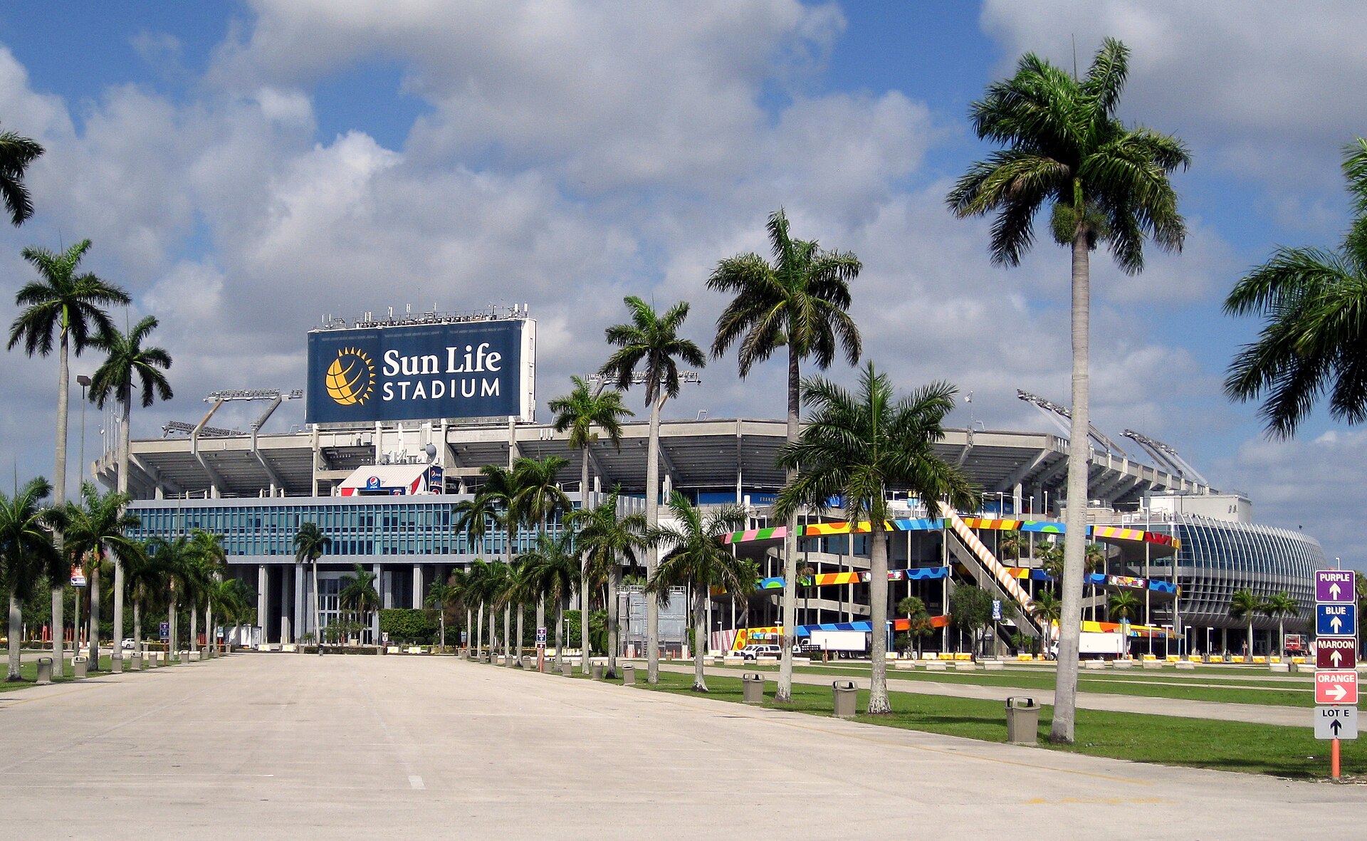 Hard Rock Stadium in Miami Gardens, home of the Miami Dolphins