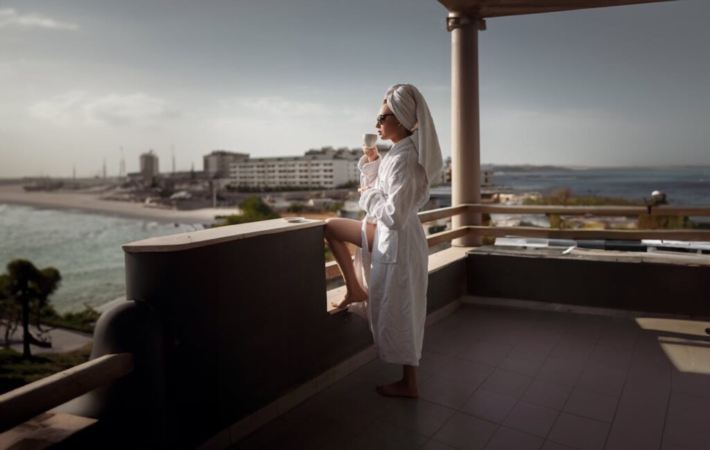 Spa treatment room with ocean view at a Miami beachfront hotel